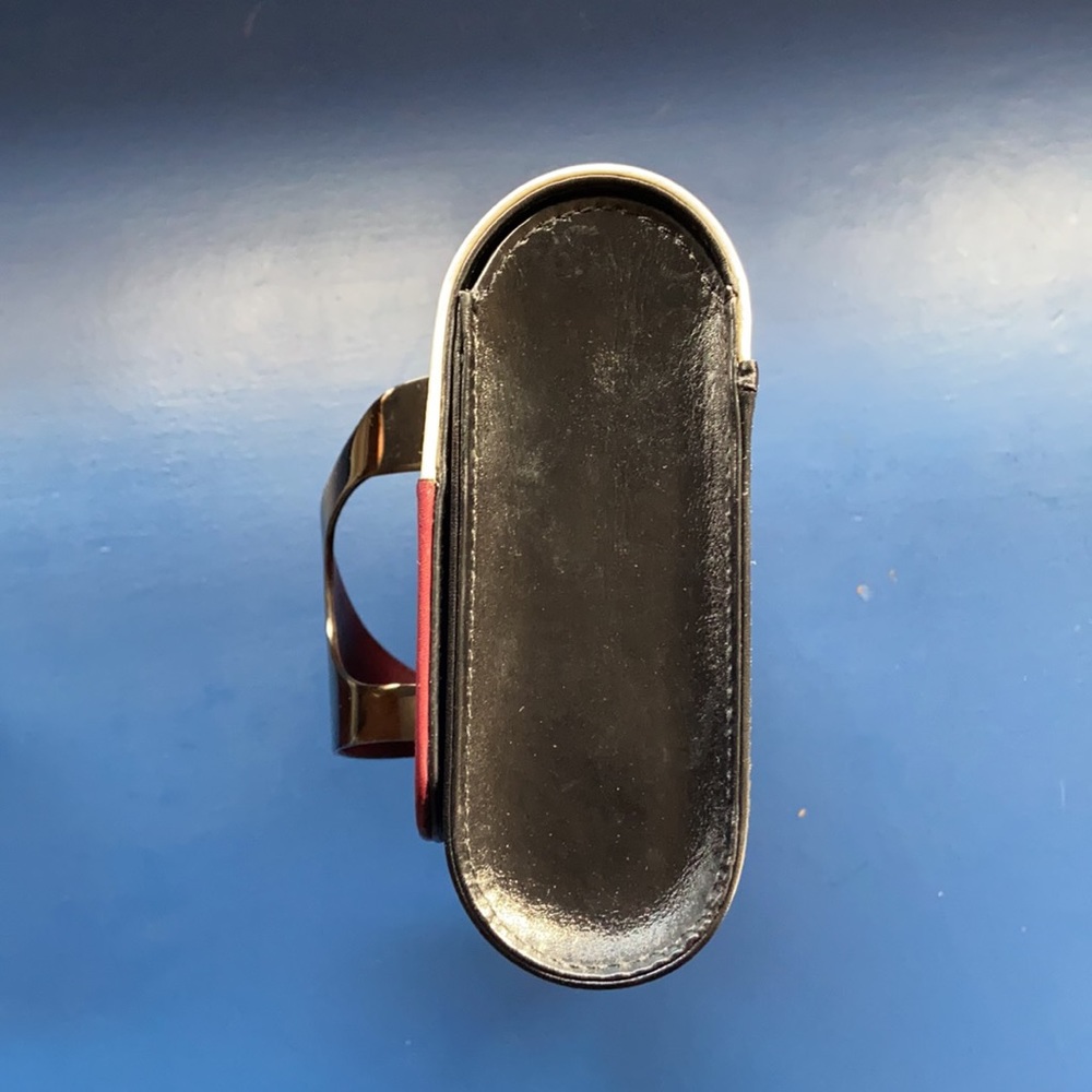 Perrin Clutch Color Block Le Eiffel Black Cream B… - image 4